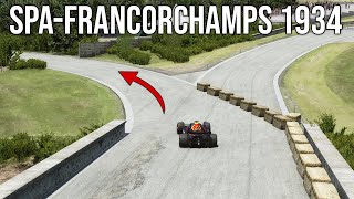 This is what SpaFrancorchamps looked like in 1934 [upl. by Ahsiekal]