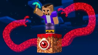 Minecraft PERO Sobrevivimos en Un Solo Bloque de TERROR [upl. by Alegnasor]