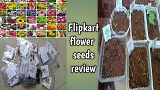 flipkart flower seeds 30days reviewonline seeds review unboxing online 40varieties of flower seeds [upl. by Chi965]