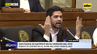 Diputados se ratificó en su versión del PGN [upl. by Akcinehs894]