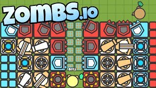 Zombsio  Best Base Ever  Slow Traps and Melee Towers  Zombsio Gameplay  Top Player [upl. by Fennelly]