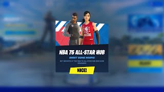 How to Sink Baskets at the NBA 75 All Star Hub Quests  Fortnite Chapter 3 Season 1 [upl. by Naitsirhc]