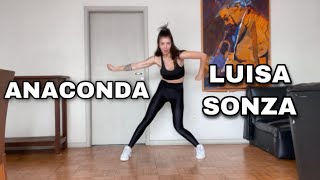 DANCE TUTORIAL  ANACONDA  Luisa Sonza espelhado [upl. by Sissel]