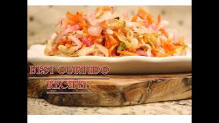 CURTIDO RECIPE😋Para PupusasPickled cabbageEasyMUST TRY [upl. by Goodill563]