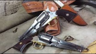 Review Tir Sportif  Remington 1858 de chez Uberti et Pietta à poudre noire [upl. by Alleuqcaj297]