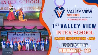 First Valley View Inter School Dance Competition  Code 116  Fusion Academy  Tappa Naach [upl. by Esikram]