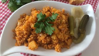 Patatesli Bulgur Pilavı Tarifi  Bulgur Pilavı Nasıl Yapılır   Çiçekintarifleri Ramazan Tarifleri [upl. by Nahtnoj818]