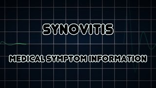 Synovitis Medical Symptom [upl. by Glaudia37]