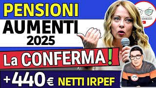 ULTIM’ORA ✅ PENSIONI ➜ 440€ NETTI IN PIù con la RIFORMA FISCALE IRPEF e AUMENTO MINIME INVALIDI 2025 [upl. by Nwavahs]