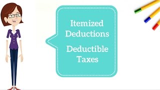 Deductible Taxes  Taxation in the USA [upl. by Stanislaw535]