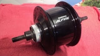 Removing the drive side cone from Shimano NexusAlfine [upl. by Dacie125]