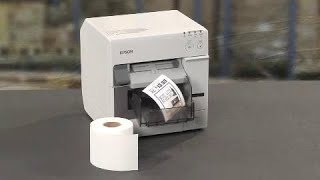 Epson ColorWorks  SecureColor C3400  Replace PrePrinted Labels [upl. by Lizbeth]