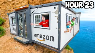 I Survived 24 Hours In Amazon House [upl. by Odlanyer]