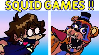 FNF VS FNAF Security Breach SQUID GAMES  KBH Games FNF Mod [upl. by Amarillas]