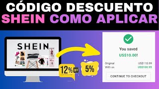 Cómo poner el código de descuento en Shein y ahorrar en tus compras [upl. by Lomaj634]