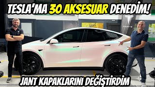 Tesla Jantlarımı Değiştirdim  30 tane Tesla aksesuarı denedim  15 indirim kodunuz sekizsilindir [upl. by Genovera]