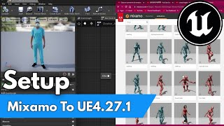 Mixamo To Unreal Engine 4271  Setup A Third Person Player With Animation in Unreal Engine Mixamo [upl. by Monia]