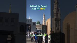 Labbaik Ya Rasool ﷺ🥹 Jo madine Jana chahta Hai ek bar comment mein inshallah zarur likhen 🤲shorts [upl. by Camile345]