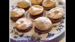 Recette dalfajores chilenos facile et rapide [upl. by Jyoti]