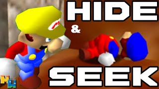 4 YouTubers CRUSH Mario 64 HIDE and SEEK [upl. by Heady]