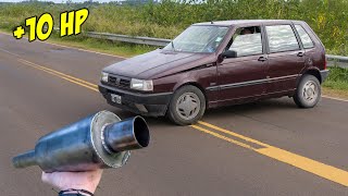 FABRICAMOS ESCAPE CASERO  LO PROBAMOS EN EL FIAT UNO EN LA RUTA  Radialero Team [upl. by Marquita]