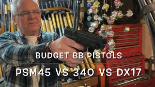 Budget bb plinker comparison Umarex DX17 Crosman PSM45 amp Daisy 340 the good the bad amp the ugly [upl. by Analiese]