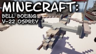 Minecraft Helicopter Tutorial  Bell Boeing V22 Osprey [upl. by Nelson]