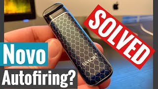 Smok Novo Auto Firing or Firing After Hit  SOLVED w Solution Fix pod vape [upl. by Ymmit]