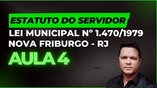 AULA 4  ESTATUTO DO SERVIDOR  NOVA FRIBURGO RJ  2023 [upl. by Arlana]