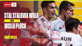 SKRÓT STAL STALOWA WOLA  WISŁA PŁOCK NIEBYWAŁE AŻ 3 GOLE Z GŁÓWKI  1 LIGA [upl. by Jaworski432]