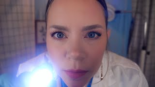 ASMR Eye Exam 👁️ There’s Something in Your Eye  Eye Drops Instructions [upl. by Beauvais]