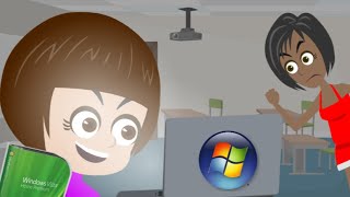 Dora Downgrades The School Computers To Windows Vista  Grounded [upl. by Belsky]