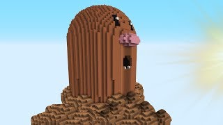 Minecraft vs Pokemon go  GIGA DIGLETT  PvZPokego Land [upl. by Amabel]