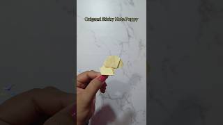 Easy Origami Sticky Note Puppy  Quick Paper Craft [upl. by Sirama]