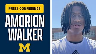 Amorion Walker On Why He Transferred Back From Ole Miss To Michigan  Discusses Switch Back To WR [upl. by Uehttam]