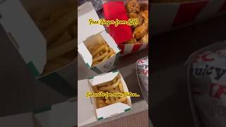 I got free Zinger from KFC😀 kfc kfcchicken chicken chickenlover food trending viralvideo [upl. by Meid]