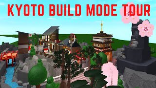 JAPAN KYOTO BUILD MODE TOUR BLOXBURG TIPS AND TRICKS [upl. by Anaujat]