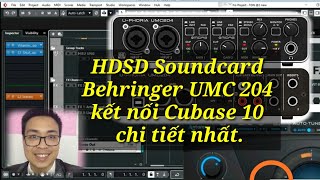 HDSD cài đặt Soundcard Behringer UMC 202204404 HD kết nối với phần mềm Cubase 10 [upl. by Nonna384]