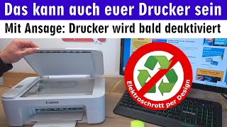 Canon Drucker wird bald deaktiviert 😬 kann jedem Drucker passieren ⭐ Service Tool ohne Funktion [upl. by Crowns401]