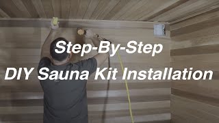 DIY Indoor Cedar Sauna Kit Assembly StepbyStep Guide [upl. by Teeniv360]