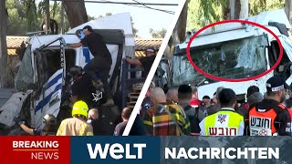 ISRAEL TERRORVERDACHT Lastwagen fährt in Bushaltestelle bei Tel Aviv  Toter und Verletzte  LIVE [upl. by Sivram]