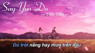 Say You Do  Tiên Tiên Karaoke Beat gốc [upl. by Hbahsur661]