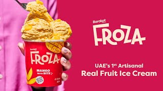 Barakat FROZA  UAEs 1st Artisanal Real Fruit Ice Cream [upl. by Agnesse224]