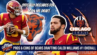 Breaking News Caleb Williams Declares For 2024 NFL Draft  Pros amp Cons Of Drafting Him [upl. by Icnan462]