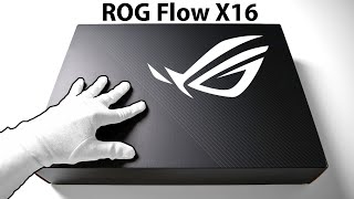 The Future of Gaming Laptops ROG Flow X16 Unboxing  Gameplay [upl. by Rehpotsirahc495]