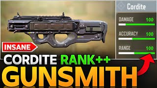 BEST CORDITE GUNSMITH IN CALL OF DUTY MOBILE  BEST CORDITE CLASS SETUP COD MOBILE [upl. by Lenno]