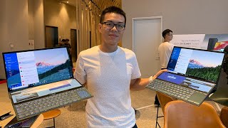 Preview – ASUS ZenBook Pro Duo UX581 โน้ตบุ๊คจอ 156″  14″ ในเครื่องเดียว สุดล้ำ สเปก i9  RTX 2060 [upl. by Drageruaeb]