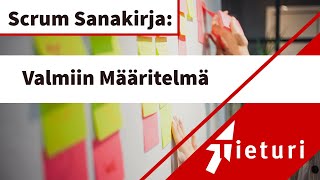 Valmiin määritelmä Definition of Done DoD – Scrum sanakirja [upl. by Avad292]