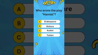 Who wrote the play Hamlet quotes short quiz [upl. by Kameko]