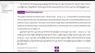 Deep Learning by Dr Myo Thida Burmese and English Burmese Handwritten Digit Recognition [upl. by Light]